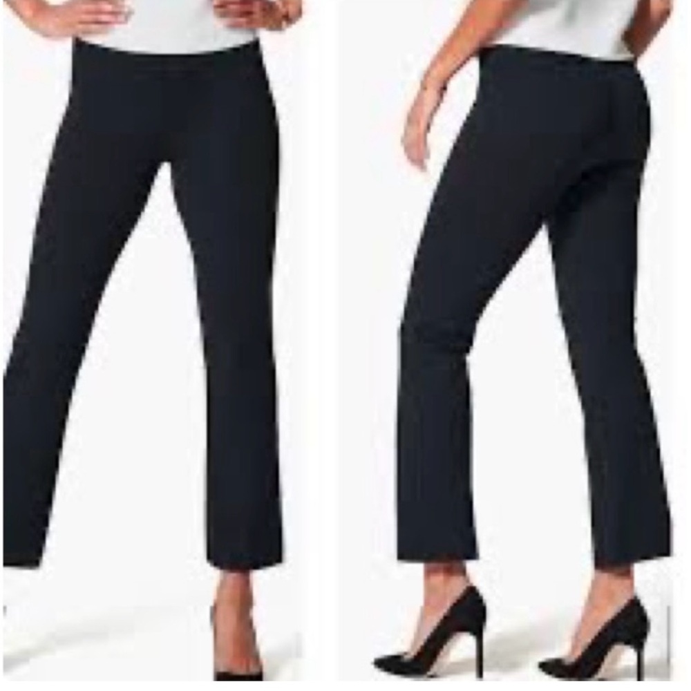 SPANX Black Kick Flare Cropped Pants